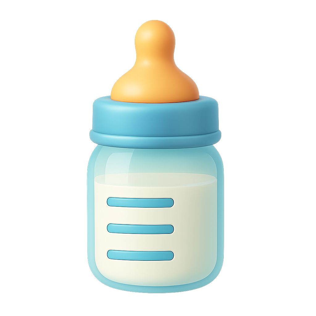 Feeding bottle illustration